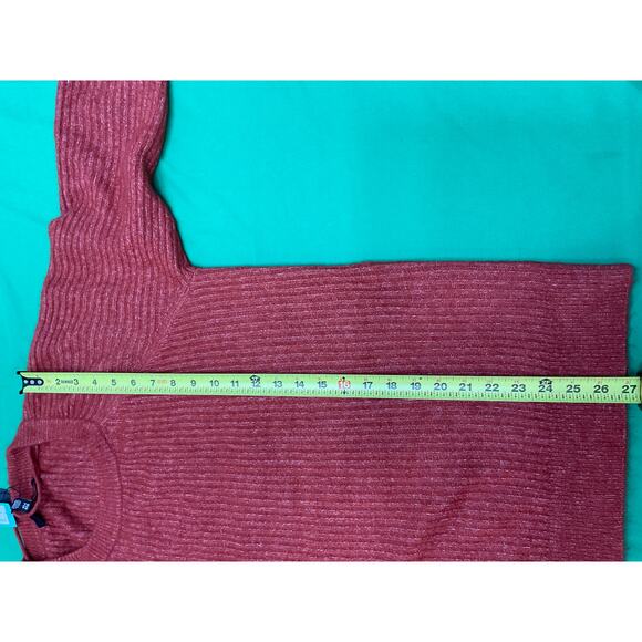 NWT Vero Moda Burnt Orange Leroya Crew Neck Pullover Sweater  Size XL - Picture 14 of 15